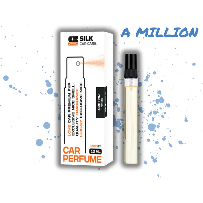 Auto Parfüm für Herren mit intensivem, maskulinem Duft, 10 ml Glasflakon neben Verpackung