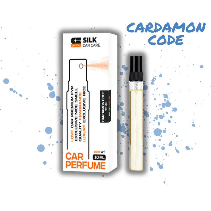 Auto Parfüm für Herren mit würzigem Cardamom-Duft, 10 ml Glasflakon mit Verpackung