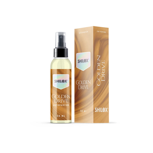 Autoparfüm Golden Drive 50 ml, inspiriert von Millionare, auf weißem Hintergrund