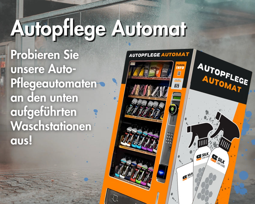Autopflege Automat für Waschanlagen mit Autopflegeprodukten