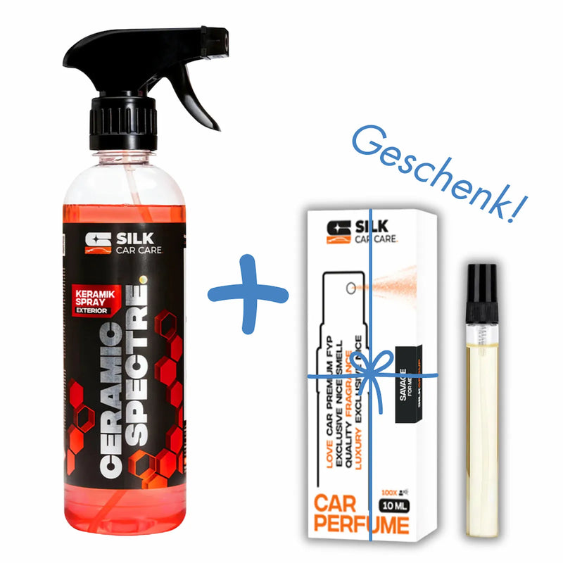 Ceramic Spectre Keramik Spray inklusive Gratis Autoparfüm – Geschenkaktion für Autopflege
