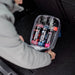 Externes Pflegepaket mit Tasche im Kofferraum, Autopflegeprodukte übersichtlich verstaut
