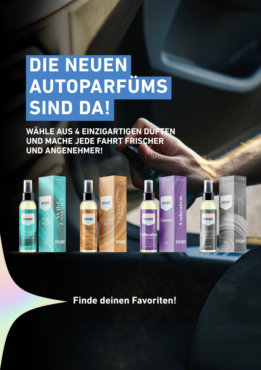 SHILOX Autoparfüms – vier einzigartige Düfte für ein frisches Fahrerlebnis