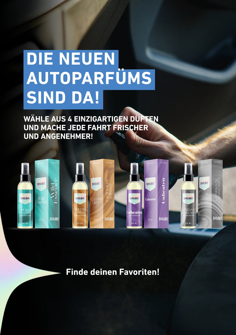 SHILOX Autoparfüms – vier einzigartige Düfte für ein frisches Fahrerlebnis