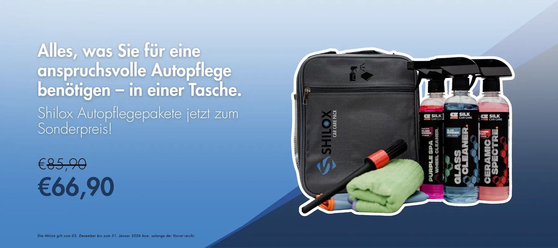 Shilox Autopflege Set mit Tasche – komplettes Autopflegepaket