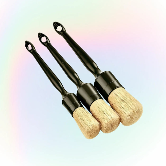 3-teiliges Detailing-Pinsel Set mit weichen Borsten