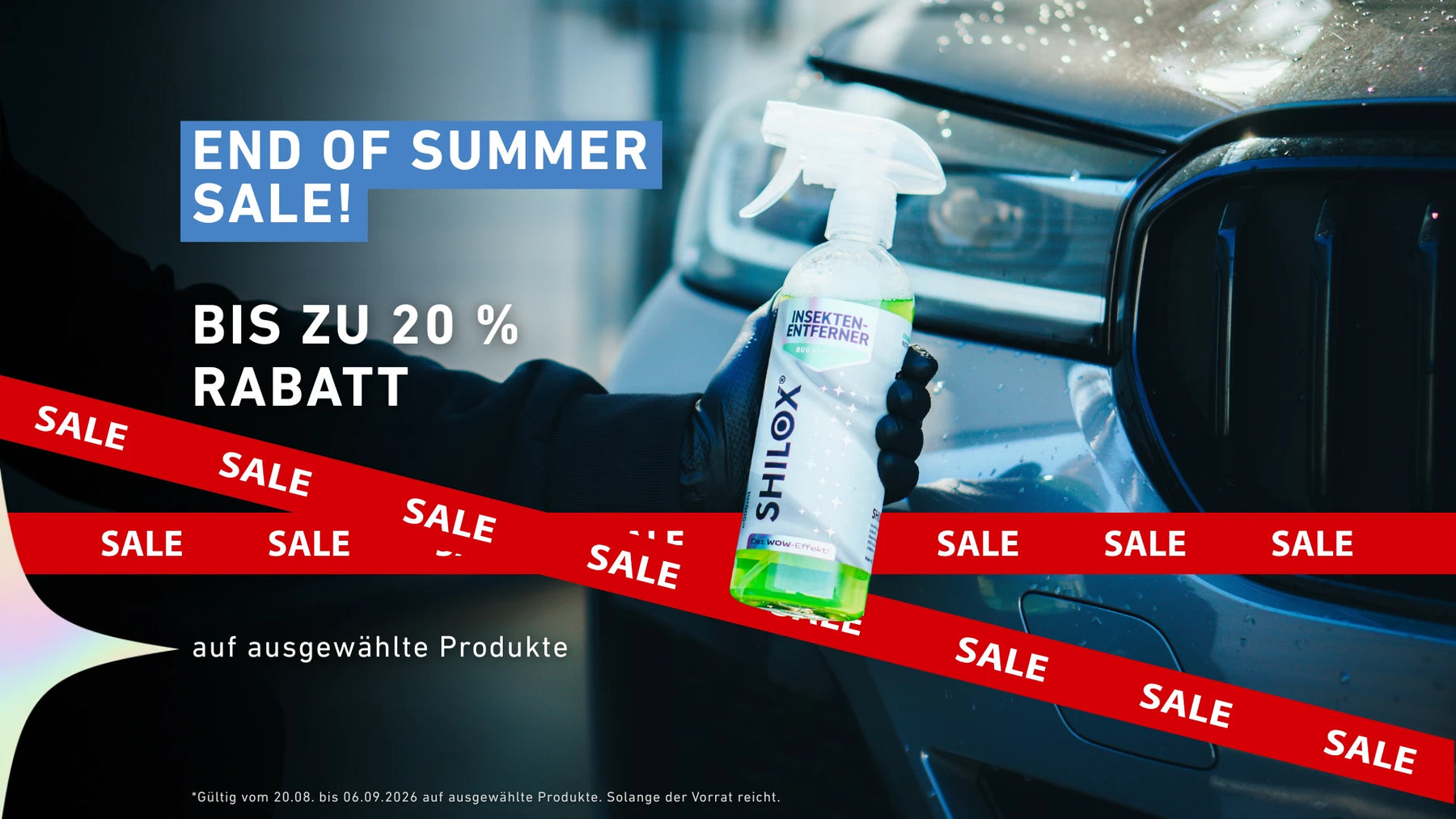 SHILOX End of Summer Sale – bis zu 20 % Rabatt auf ausgewählte Autopflegeprodukte