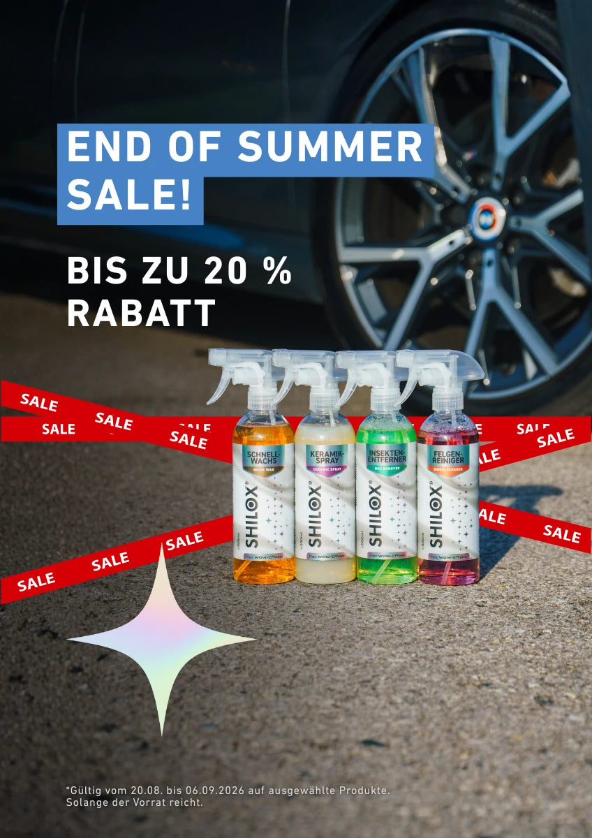 SHILOX End of Summer Sale mit ausgewählten Autopflegeprodukten – bis zu 20 % Rabatt