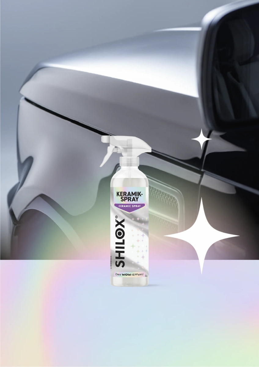 Shilox Keramik-Spray auf Autolack, glänzende Oberfläche